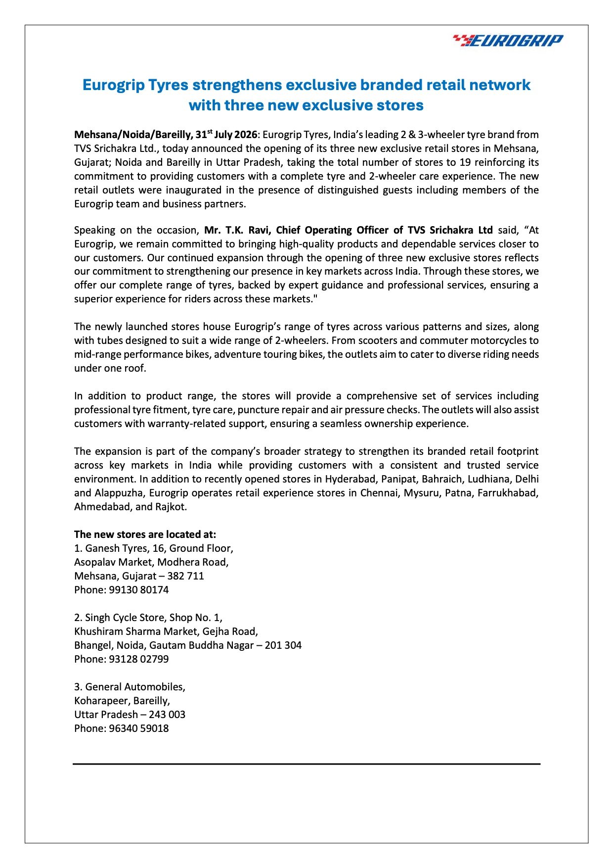 TVS Srichakra Limited 