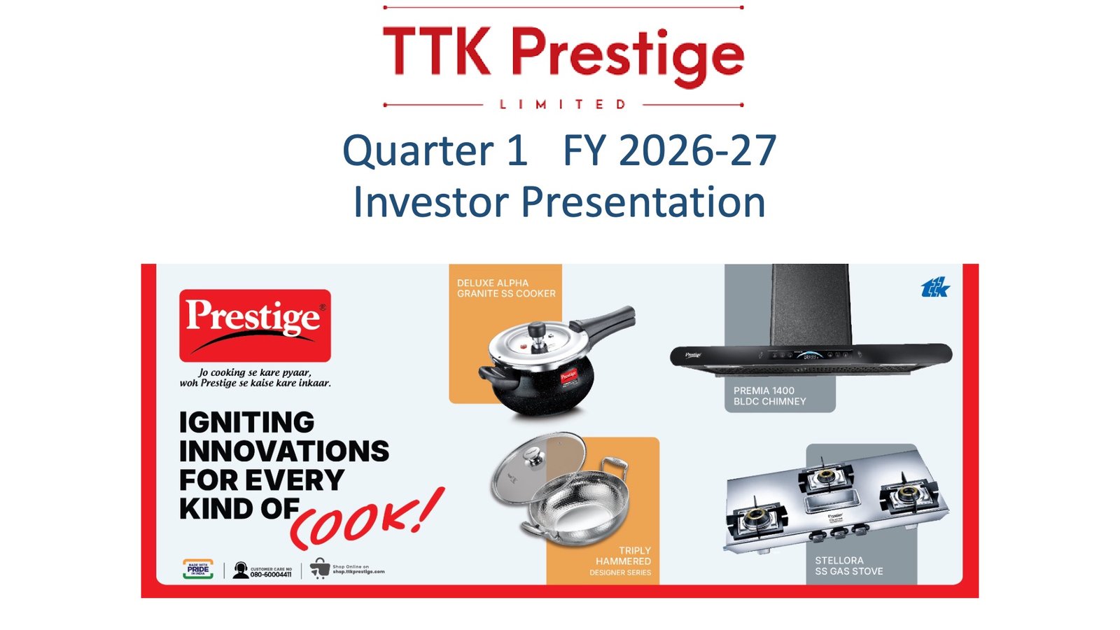 TTK Prestige Q1 FY27 Results