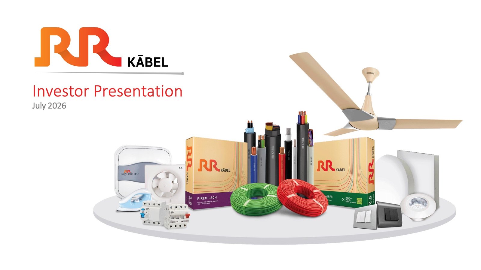 R R Kabel Q1 FY27 Investor Presentation