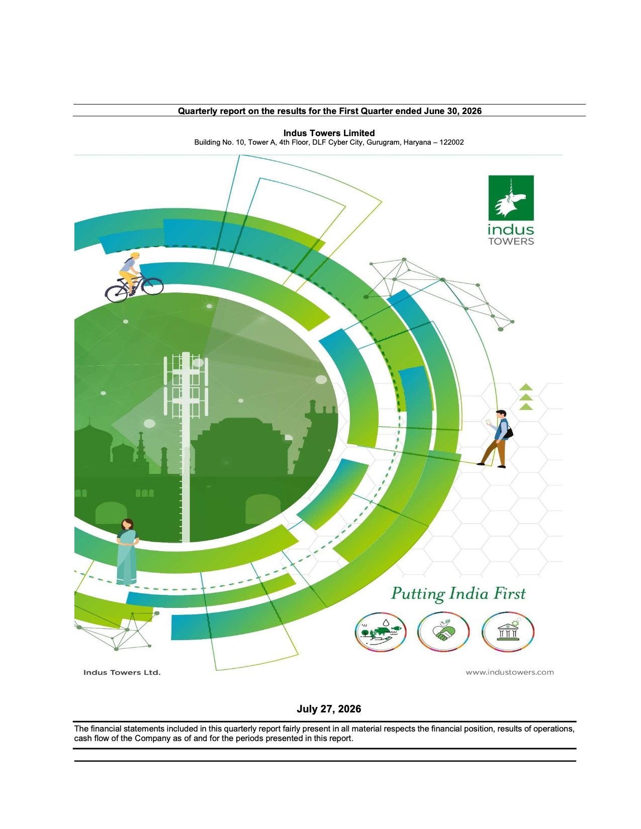 Indus Towers Q1 FY27 Quarterly Report