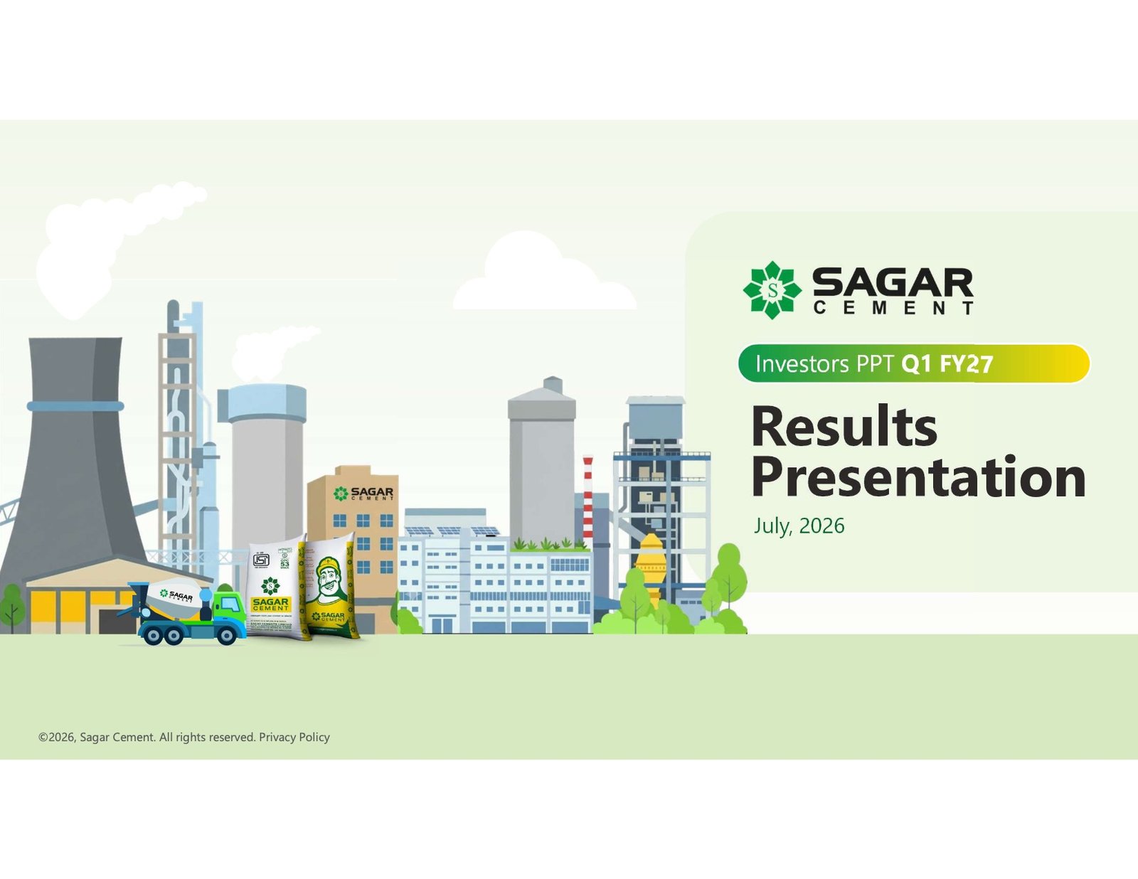 Sagar Cements Q1 FY27 Investor Presentation