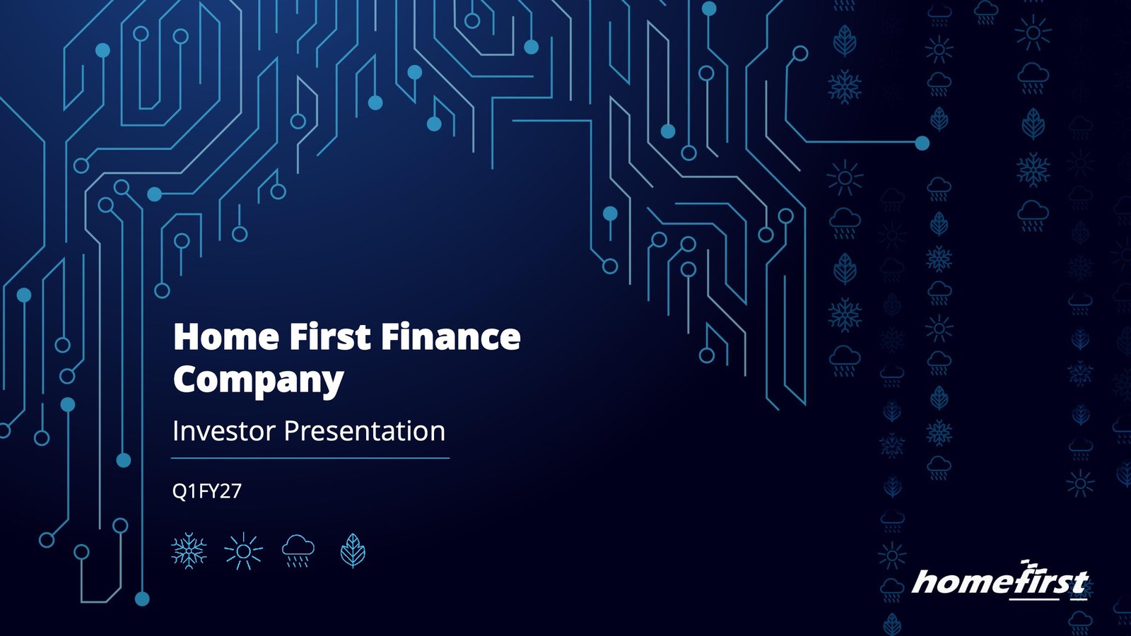 Home First Finance Q1 FY27 Investor Presentation