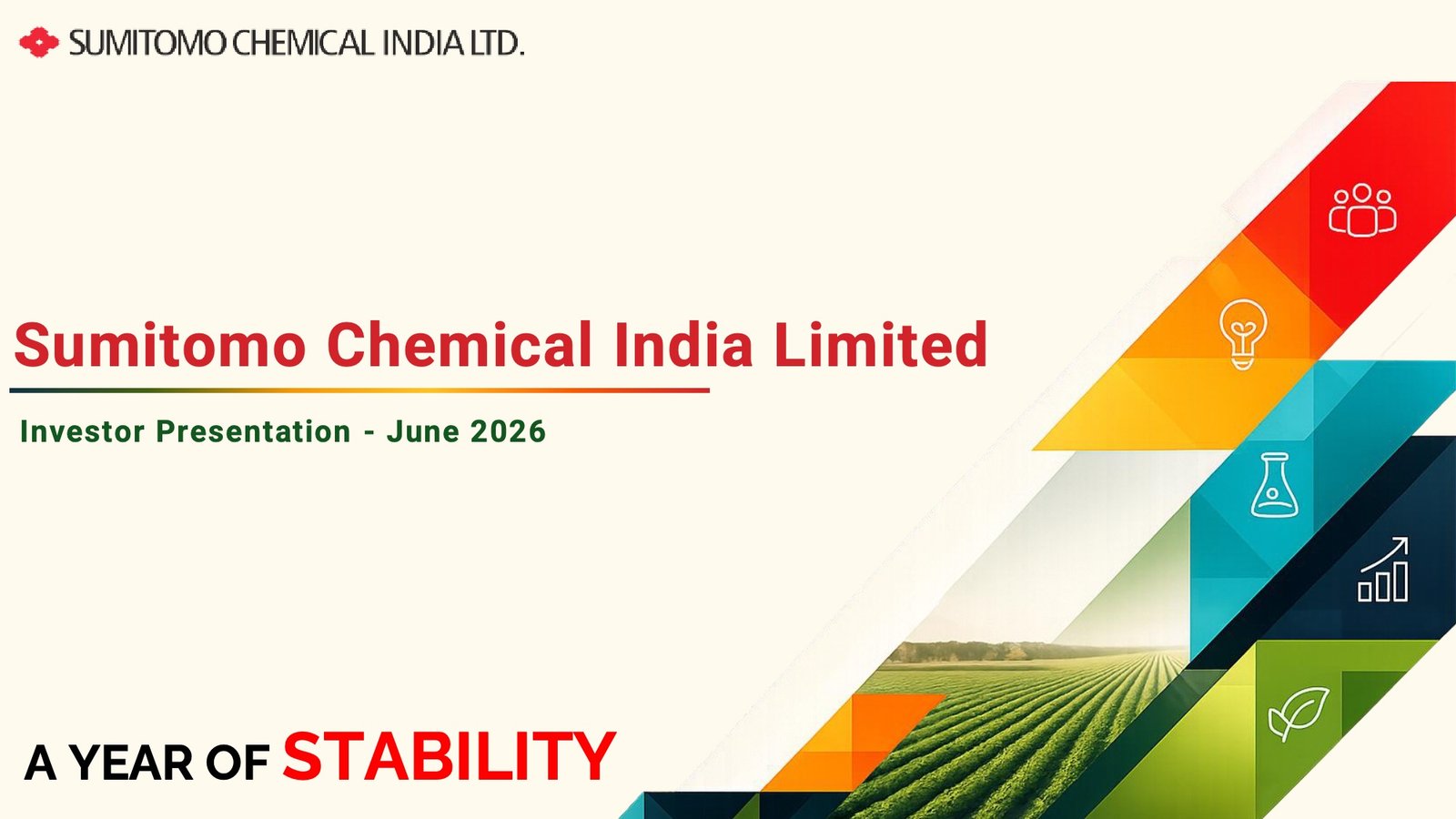 Sumitomo Chemical India Q1 FY27 Investor Presentation