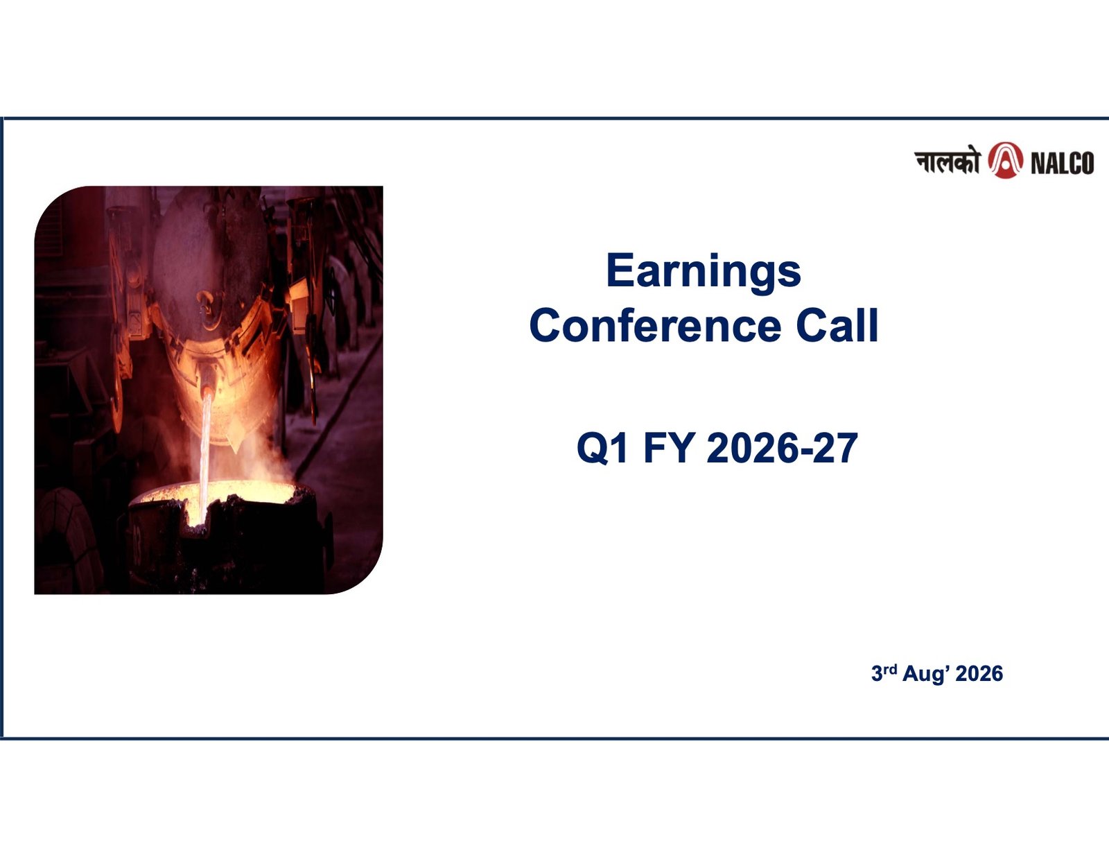 NALCO Q1 FY27 Earnings Call