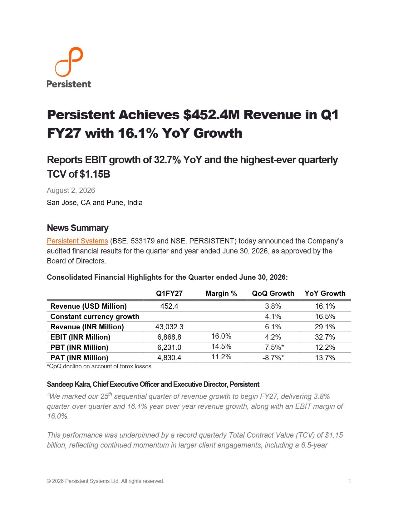 Persistent Systems